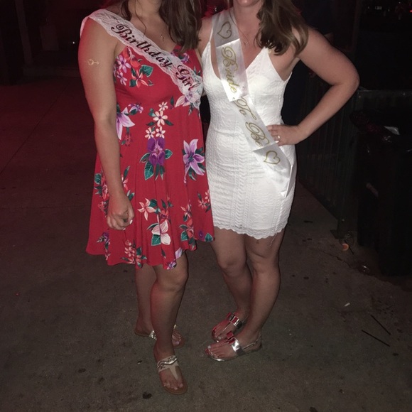 Windsor White Mini Dress. Medium. Worn Once. - Picture 9 of 9